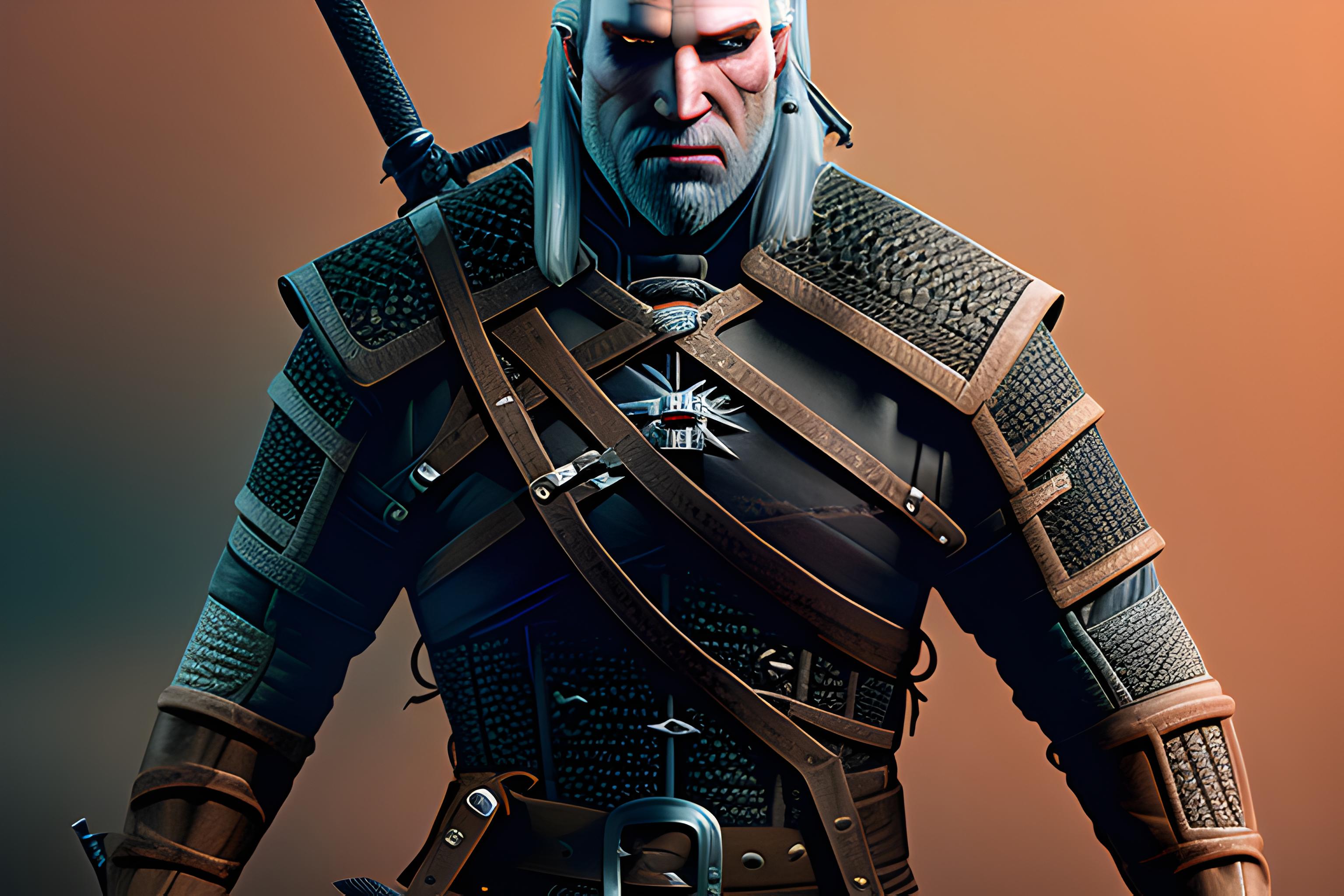 Geralt z Rivi walczący z Vilgefortzem | Wallpapers.ai